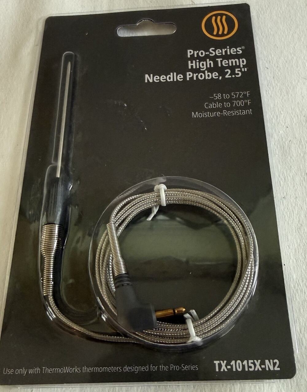 ThermoWorks Pro-Series High Temp Needle Probe TX-1015X-N2 New